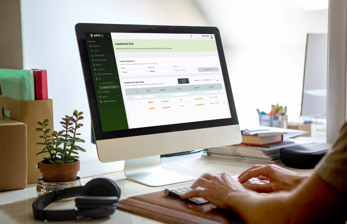 Solución tributaria para empresas, Péntica en computador.