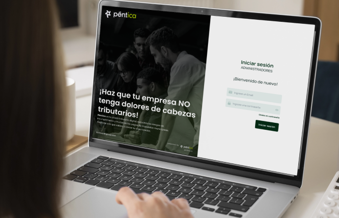 Solución tributaria para empresas, Péntica en computador portátil